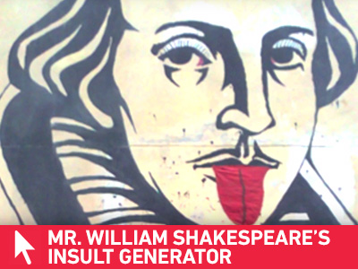 Shakespeare Insult Generator